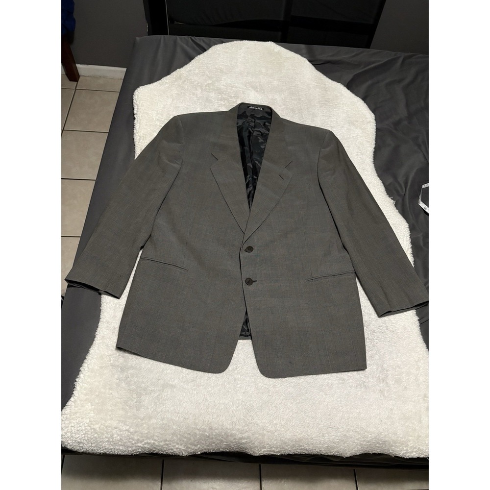 Vintage Giorgio Armani Men's Wool Sport Blazer Jacket Size 46R Plaid Italy